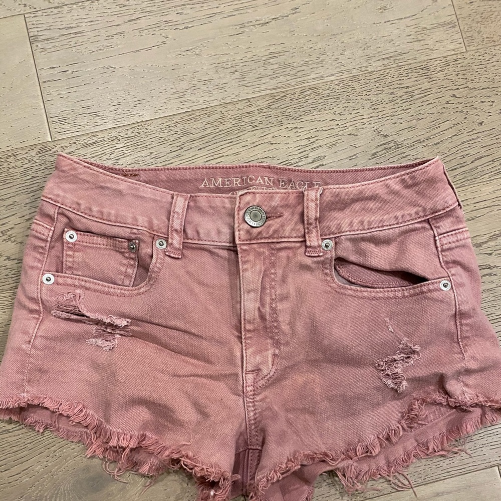 Pink american eagle shorts